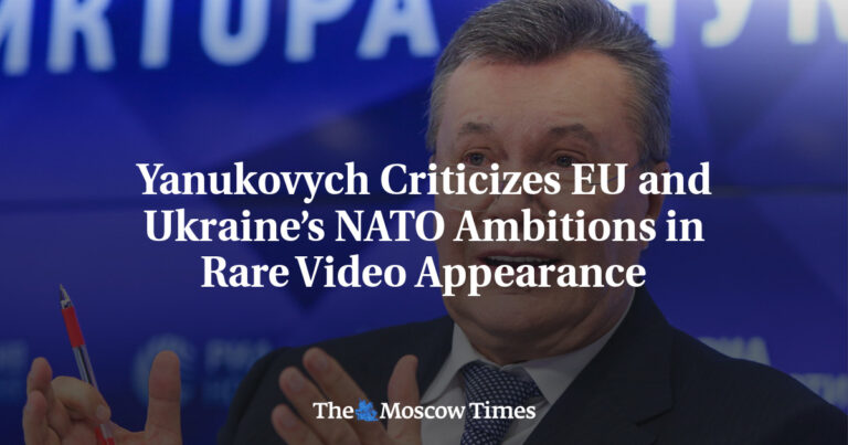 Viktor Yanukovych Warns Against NATO Membership as Civil War Risk