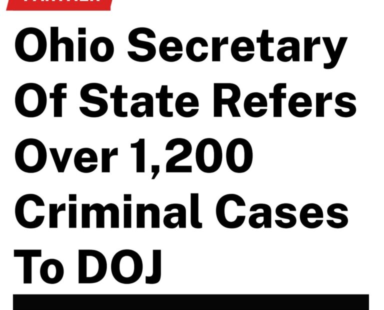 Ohio Refers Over 1,200 Election Fraud Cases to U.S. Department of Justice
