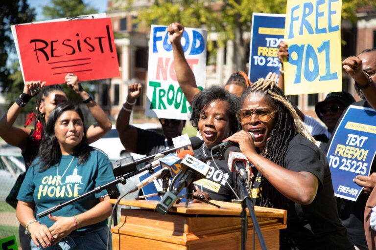 Memphis Protester Shocks CNN with ‘Democrats Destroyed Memphis’ Sign During Live Broadcast