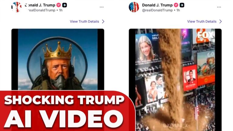 Trump’s Viral AI Video Sparks Outrage Amid “No Kings” Protests