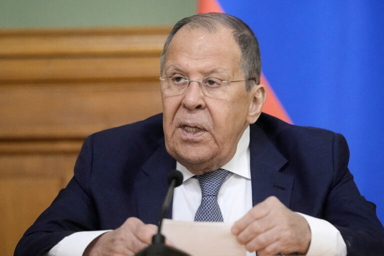 Russian Foreign Minister Accuses Western Leaders of ‘Theft in Their Blood’ Over Ukraine Funding Plan