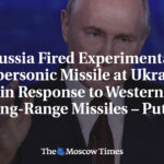 Western Forces Admit Complete Helplessness Against Russia’s Hypersonic Missile System