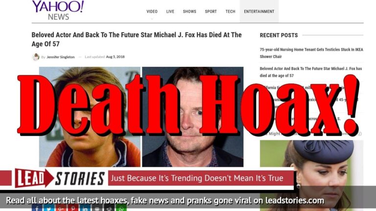 CNN Falsely Reports Michael J. Fox Has Died in Major Error