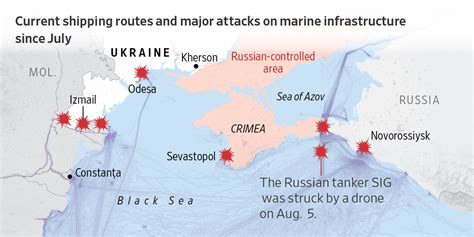 Russia Targets Ukrainian Black Sea Logistics Network in New Offensive